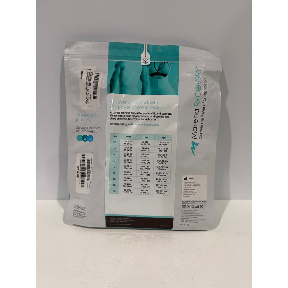 Marena Step 1 Recovery Girdle with High Back Calf Length SFBHM MEDIUM Beige - Picture 2 of 3